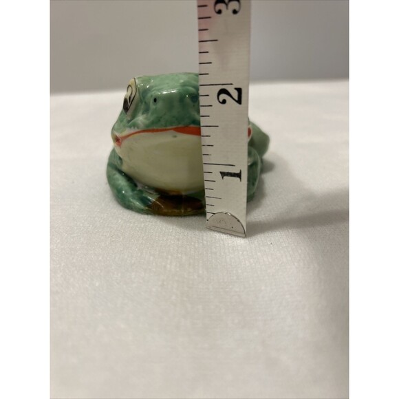 Japanese Export Pottery Frog Hat Pin Holder Tooth Pick Pomander - Picture 7 of 9